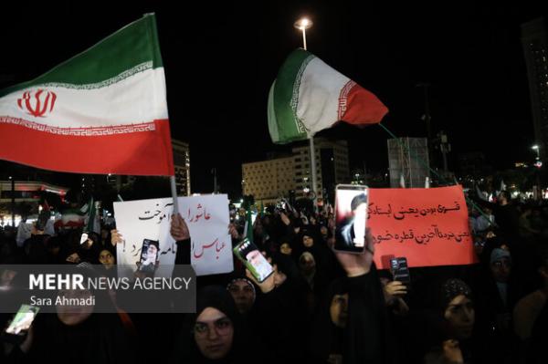 آغاز تجمع مردم مشهد برای تقدیر از نیروهای مسلح