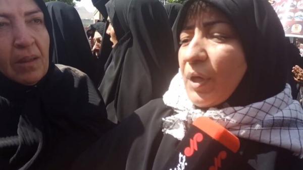 همسر یکی از شهدای حمله صهیونیست‌ها: جان من و فرزندم فدای رهبر و وطن