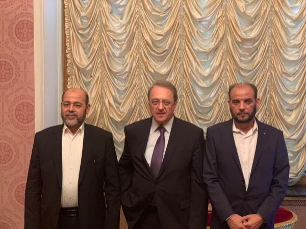 دیدار هیأت حماس با معاون وزیر خارجه روسیه و بررسی تجاوزات اسرائیل به ایران و فلسطین