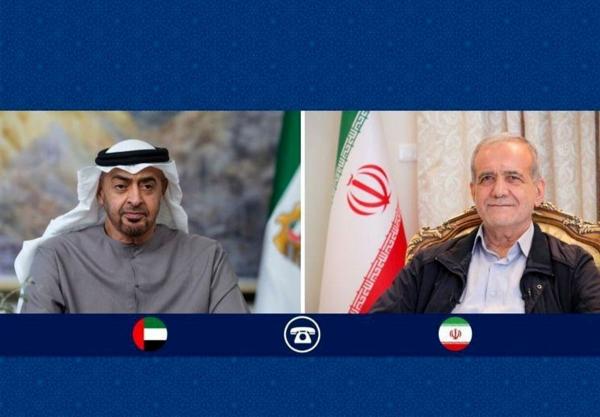  پزشکیان در گفتگو با بن‌زاید:با این رویه منطقه آرامش نمی‌بیند 