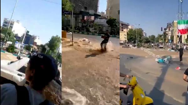  متن کثیف صهیونیست‌ها همراه با تصاویر انفجار لوله آب تجریش 