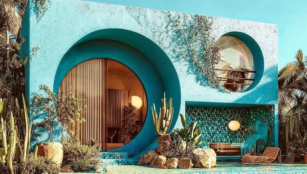  معماری جالب و خنک یک ویلای مدیترانه ای در اسپانیا/ تصاویر 