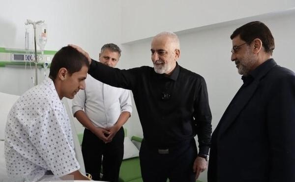  عیادت رئیس سازمان زندان‌ها از مجروحین حمله جنایتکارانه رژیم صهیونیستی به اوین 