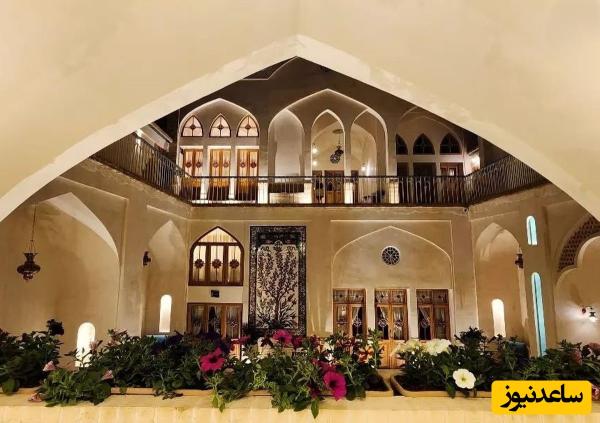 جواهر معماری 200 ساله کاشان/ زیباترین خانه کاشان با معماری منحصربفرد و خیره کننده که توانست جایره معماری را ازآن خود کند