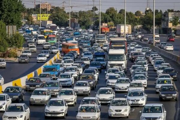 ترافیک سنگین در مسیر شمال به جنوب جاده چالوس