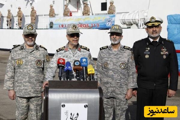 عکس؛ سفر در زمان؛ «سردار سلیمانی در حال تقدیم گل به سرلشکر باقری»؛ دهه 80