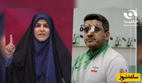 قهرمان المپیک مدال طلایش را به سحر امامی، مجری شجاع صداوسیما، تقدیم کرد!
