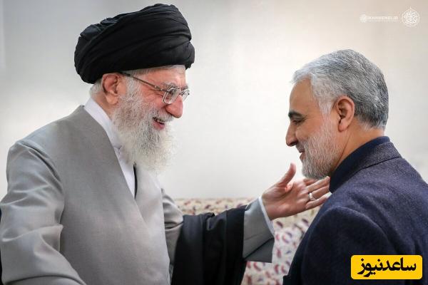 قرار ملاقات سری رهبر معظم انقلاب و حاج قاسم در دفتر کار ساده و بی آلایش آیت ا... خامنه ای +عکس