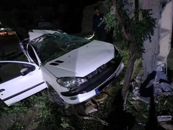 مرگ دلخراش دو جوان در واژگونی ۲۰۶ در زرند