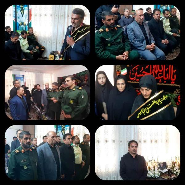  دیدار سرپرست ورزش و جوانان لرستان با خانواده شهید ورزشکار امیر حسین نعمتی 