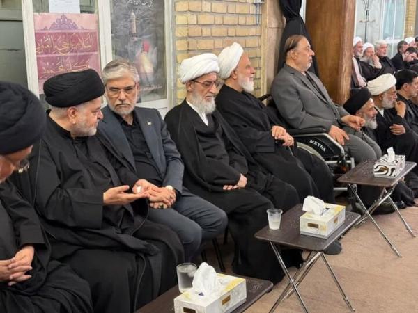 حضور وزیر علوم در مراسم عزاداری دفاتر مراجع تقلید در قم