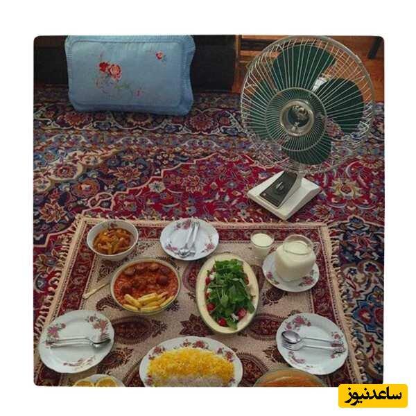 خلاقیت خنده دار پدر ایرانی برای تقسیم کردن باد کولر بین دو همسرش حماسه آفرید+عکس/هنر نزد ایرانیان است و بس🤣