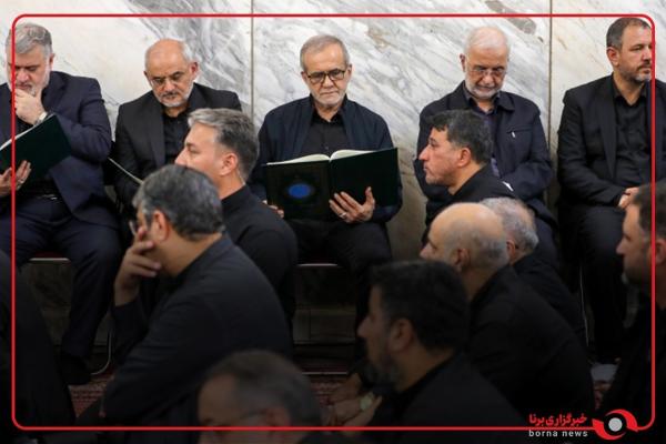  حضور رئیس‌جمهور در مراسم بزرگداشت سرلشگر شهید محمد کاظمی، رئیس سازمان اطلاعات سپاه 