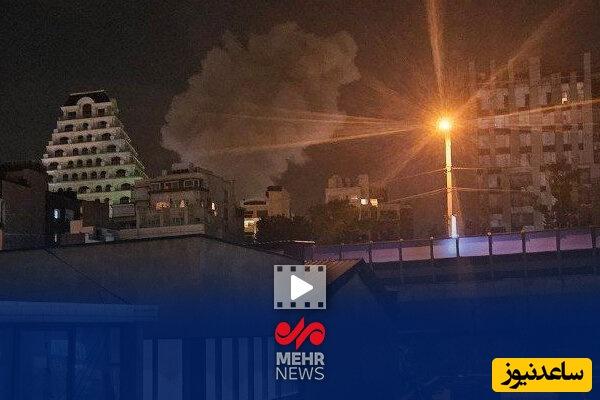 ببینید| حادثه تلخ در سعادت آباد تهران بعد از حمله ناگهانی رژیم صهیونیستی به ایران