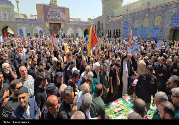تشییع پیکر مطهر ۶ شهید مدافع وطن در شهرری + فیلم و عکس