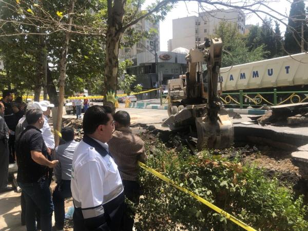  حادثه آسیب دیدگی آب در میدان قدس ساعت ۱۶ امروز رفع می‌شود 