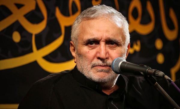   مرثیه خوانی حاج منصور بر مزار سردار شهید سلامی 