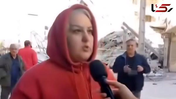  فیلم خروج معجزه‌آسای مادر و فرزند از پنت هاوس قبل از آوار کامل ساختمانشان ! 