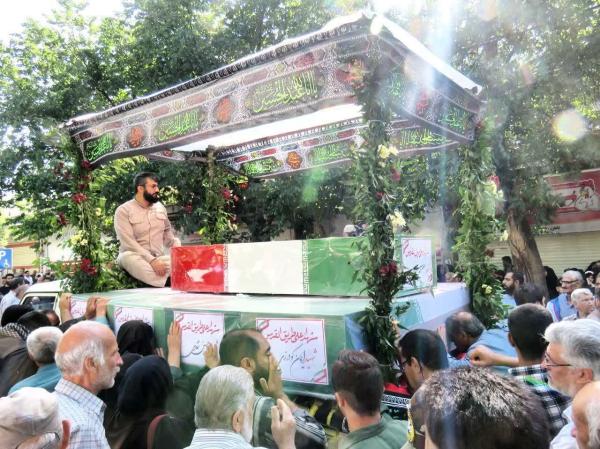 فیلم| تشییع شهید «حمیدرضا روزبهانی» در اشترینان بروجرد