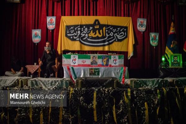 تشییع پیکر مطهر شهید راه وطن «میلاد ملک» در شاهرود