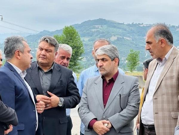 بازدید میدانی معاون عمرانی استاندار مازندران از پروژه ساری–تاکام