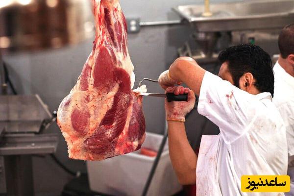 خلاقیت خنده دار قصاب با تزیین گوشت چرخ کرده برای کشاندن مشتری به داخل مغازه +عکس/تزیین با پیاز و برگ اسفناج!!