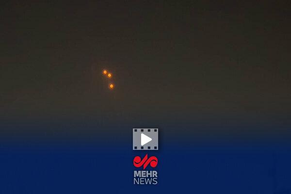تصاویری از آغاز موج جدید حملات موشکی ایران علیه اسراییل از تهران