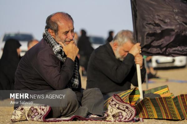 پا به پای کاروان امام حسین(ع)؛ سوگواری محرم در بیابان‌های خوریان سمنان