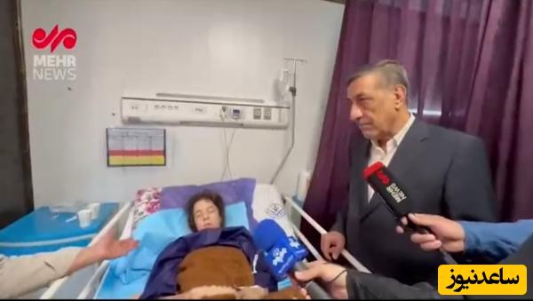(فیلم) معاون پزشکیان بر بالین مجروحان حمله تروریستی رژیم حرامزاده اسرائیل به تهران