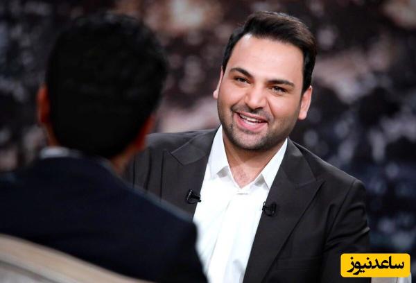 متلک سنگین و خنده‌دار احسان علیخانی به سام درخشانی در حضور همسرش+ویدیو/ بیچاره پژمان جمشیدی سرخ شد!