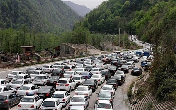  ترافیک سنگین در محور چالوس 