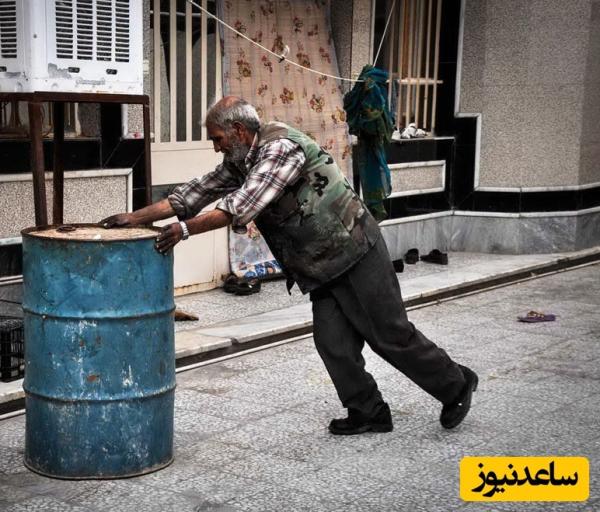 خلاقیت تحسینبرانگیز و خندهدار "کشاورز تبریزی" در تبدیل بشکه نفت دهه 60 به روشویی حماسه آفرید/ ترکیبی جذاب از سنت و مدرنیته👌