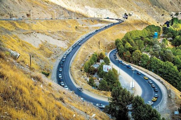  جاده چالوس برای چهارمین روز متوالی یک‌طرفه شد 