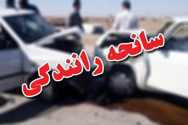 ۵ مصدوم در برخورد دو خودرو در آزادراه قزوین – رشت 