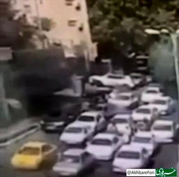  تصویر آهسته از لحظه برخورد پرتابه‌های رژیم صهیونیستی به تجریش/ ویدئو 