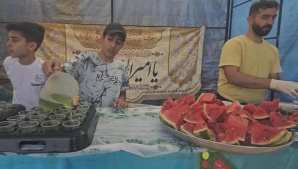 برپایی موکب رهروان شهدا تالش محله لنگرود به مناسبت عید غدیر خم