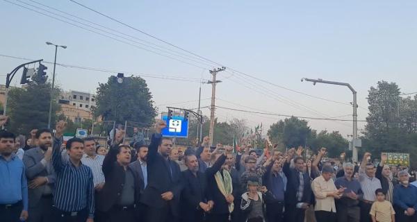 فریاد انتقام از رژیم جنایتکار اسراییل در اجتماع غدیریون شهرکرد طنین‌انداز شد