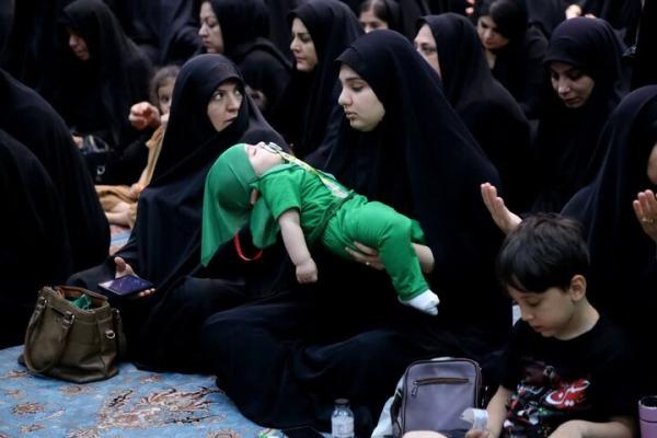 مراسم شیرخوارگان حسینی در مهدیه سنندج تجلی شور و ارادت مادرانه