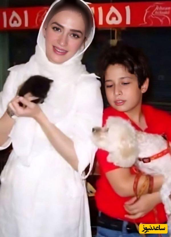 نگاهی به فیگور ورزشکاری پسرِ فریبرز عرب نیا و عسل بدیعی در باشگاه بدنسازی/ مادرش نیست که ببینه پسرش رو دست هادی چوپان بلند شده