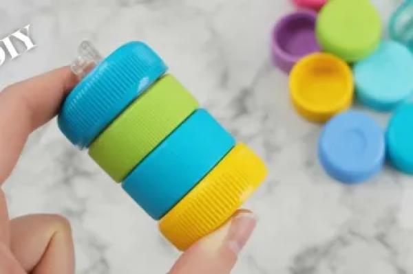 بازیافت درب بطری / نحوه ساخت عروسک های فانتزی با درب بطری