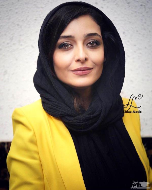 سلیقه خاص ساره بیات برای انتخاب روسری با طرح سنتی و اصیل ایرانی + عکس
