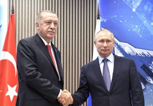  گفتگوی تلفنی پوتین و اردوغان درباره جنگ رژیم اسرائیل و ایران 