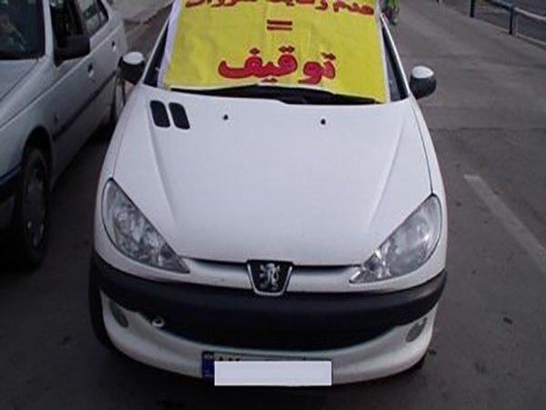  توقیف پژو ۲۰۶ با راننده ۱۳ ساله در نایین 