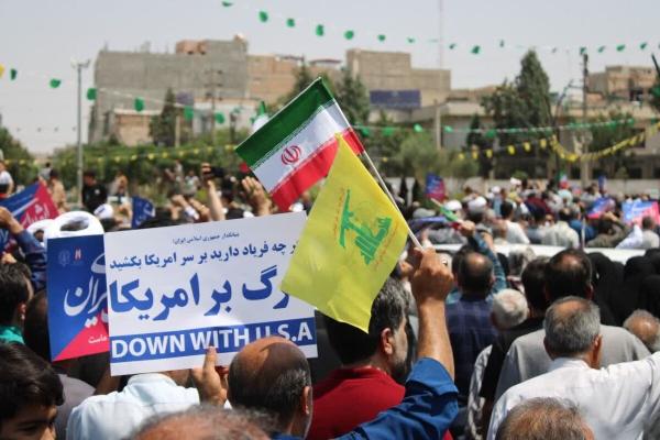  خشم مردم شهرستان پاکدشت از جنایت رژیم صهیونیستی 