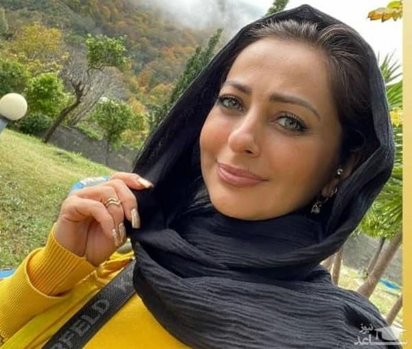 نفیسه روشن با کفش 30 سانتی و پابند طلایش غوغا کرد/ استایلی خاص و شیک از خانوم بازیگر