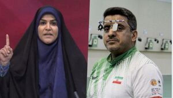 فروغی مدال جهانی‌اش را به مجری صداوسیما تقدیم کرد