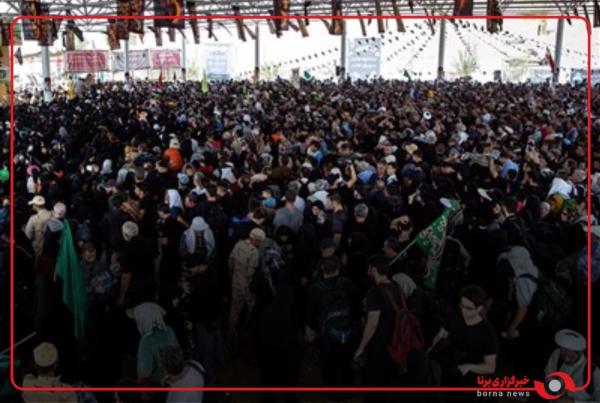  ازدحام شدید زائران در مرز مهران 