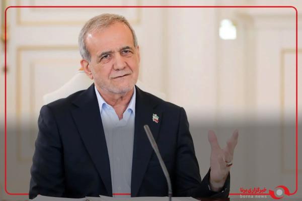  حضور پزشکیان در مراسم گرامیداشت سردار شهید محمد باقری 
