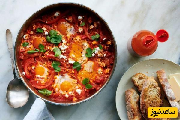 طرز تهیه شاک شوکا، املت تونسی که بسیار خوشمزهتر از املت گوجهفرنگی خودمونه کافیه یکبار امتحانش کنی +ویدئو