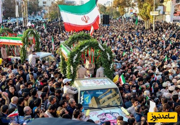 مراسم وداع با سرباز 19 ساله نیروزی انتظامی، شهید یاسین طالشی در روستای کاوان آهنگر قائمشهر +فیلم
